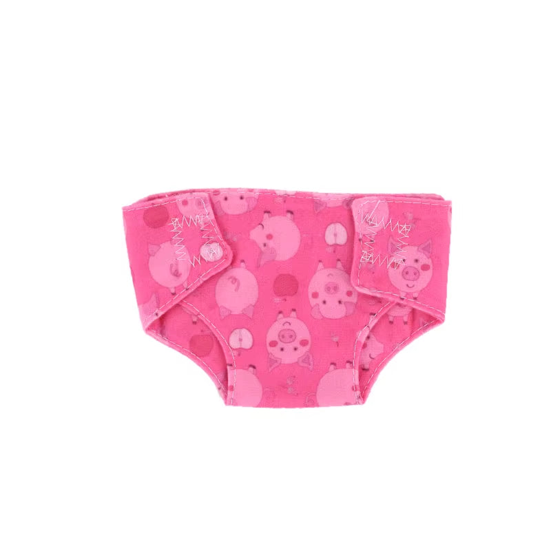 Doll Diapers Cute Underwear Animal Fruit Print for 18Inch American Doll Girls&43Cm Baby Reborn,Our Generation,Doll Clothes Panty