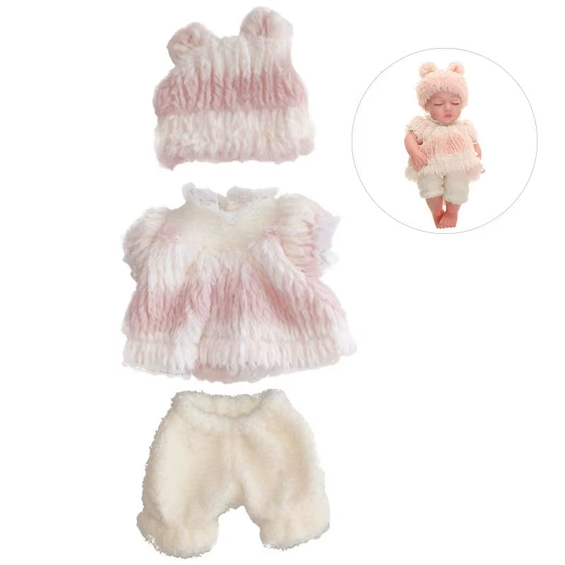 Baby Reborn Dolls Clothes for 30Cm Baby Doll Dress Pajamas Jumpsuit Doll Clothes for 12 Inch Reborn Doll DIY Toys for Girls