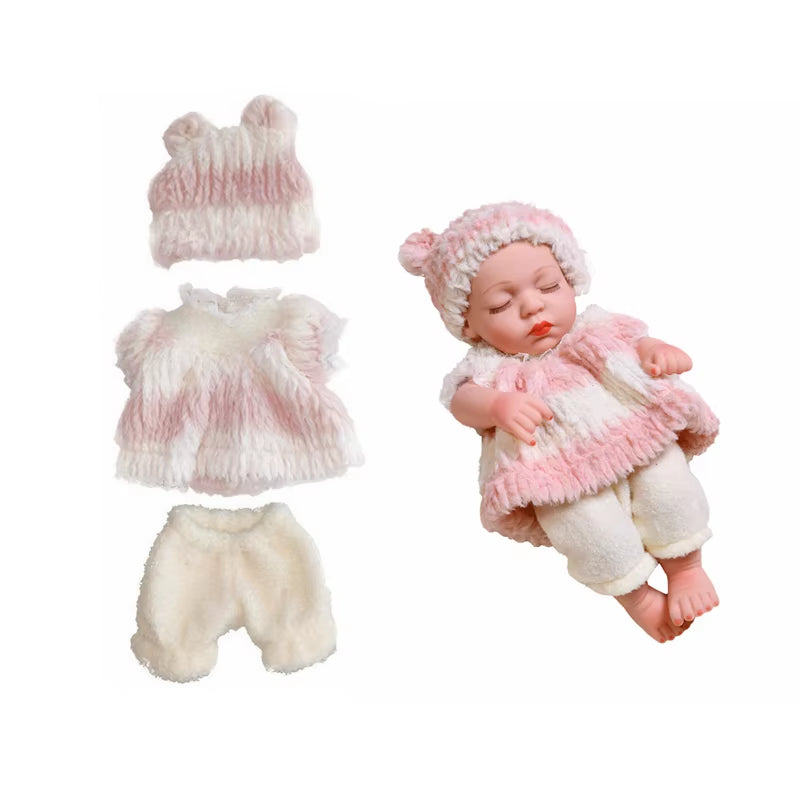 Baby Reborn Dolls Clothes for 30Cm Baby Doll Dress Pajamas Jumpsuit Doll Clothes for 12 Inch Reborn Doll DIY Toys for Girls