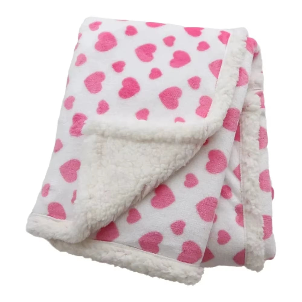 Baby Blankets New Thicken Double Layer Cartoon Fleece Infant Swaddle Bebe Envelope Stroller Wrap Newborn Baby Bedding Blanket