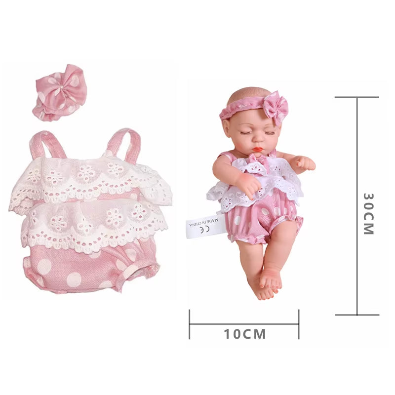 Baby Reborn Dolls Clothes for 30Cm Baby Doll Dress Pajamas Jumpsuit Doll Clothes for 12 Inch Reborn Doll DIY Toys for Girls
