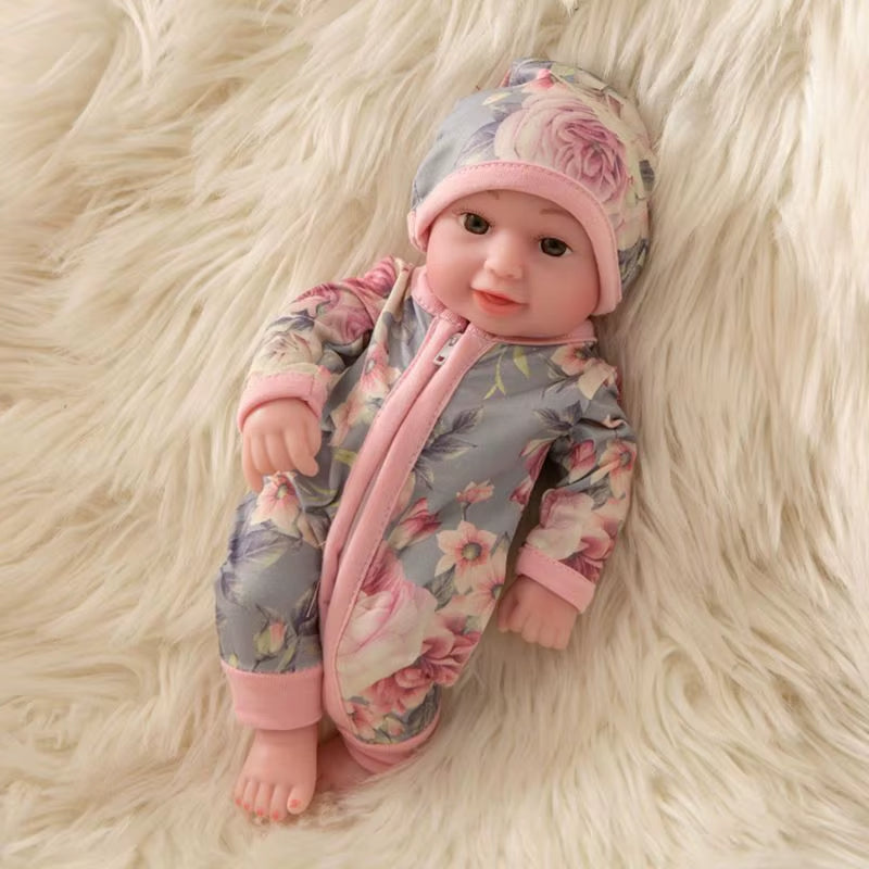 Cute Sunflower Pajamas Suit for 25 Cm Born Baby Reborn Doll Clothes Jumpsuits 10Inch Doll Girls Toys Our Generation Nenuco