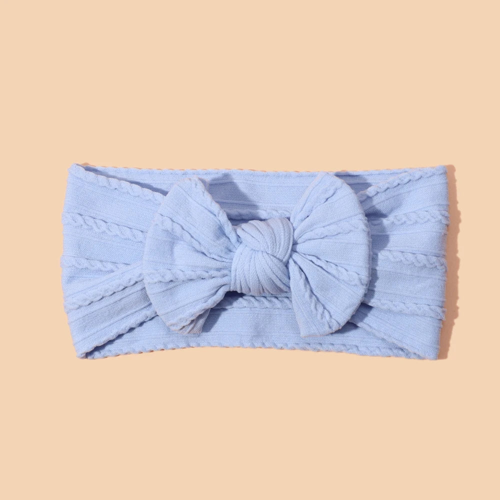 1Pcs Bow Baby Head Band for Children Print Baby Headbands Newborn Cable Headband Turban Kids Headwear Baby Hair Accessories Girl