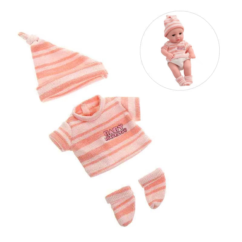 Baby Reborn Dolls Clothes for 30Cm Baby Doll Dress Pajamas Jumpsuit Doll Clothes for 12 Inch Reborn Doll DIY Toys for Girls