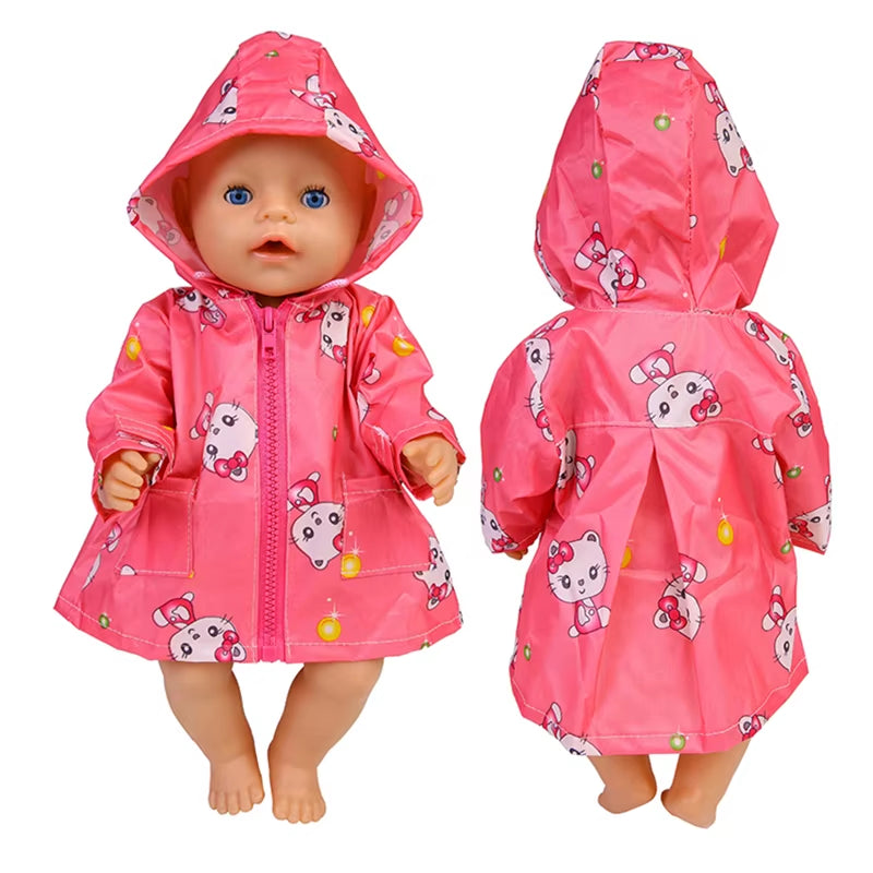 17 Inch Doll Clothes Cartoon Dog Hoodies Trousers 43Cm New Born Baby Boy Clothes Sports Suit Toys for Girl Nendoroid Clothes