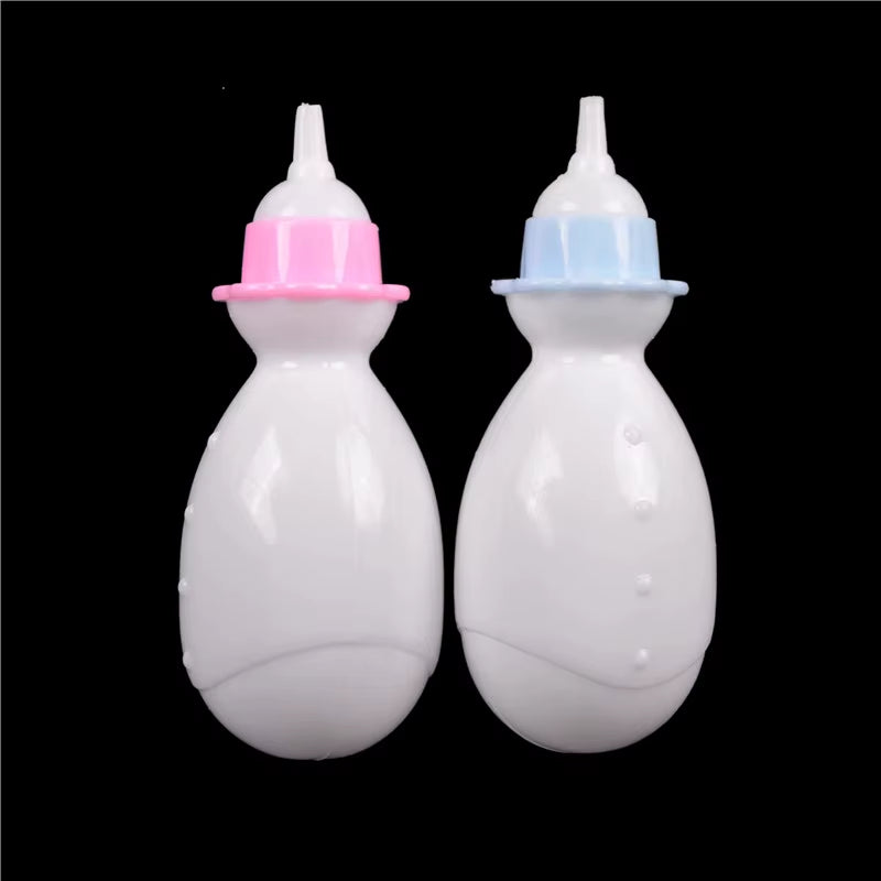 Multiple Styles Resin Simulation Mini Milk Bottle Miniature Baby Bottle Super Cute Transparent Bottle 1:12 Dollhouse Accessories