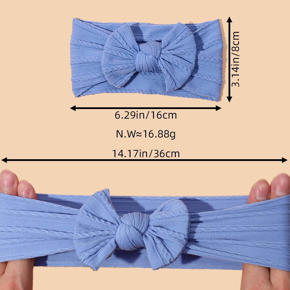 1Pcs Bow Baby Head Band for Children Print Baby Headbands Newborn Cable Headband Turban Kids Headwear Baby Hair Accessories Girl