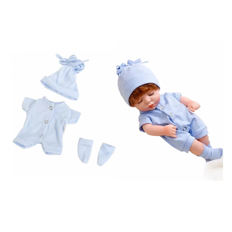 Baby Reborn Dolls Clothes for 30Cm Baby Doll Dress Pajamas Jumpsuit Doll Clothes for 12 Inch Reborn Doll DIY Toys for Girls