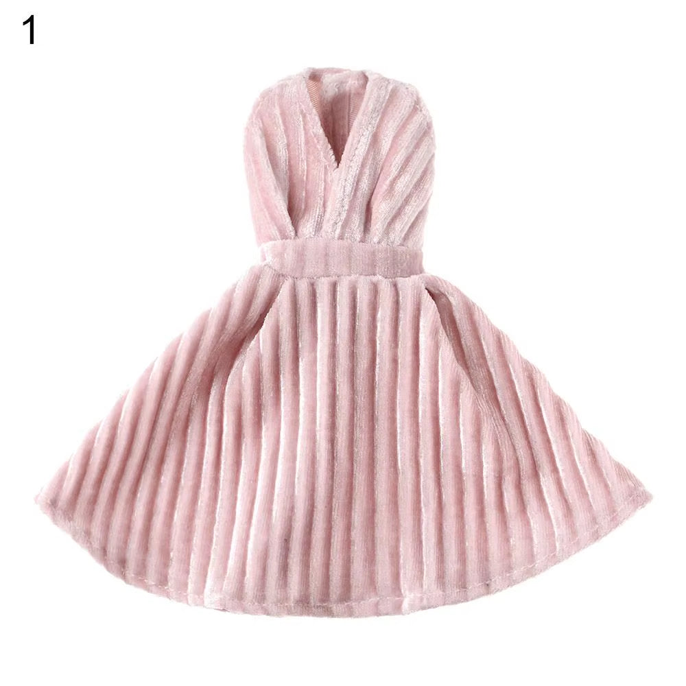 1 Set New Summer DIY Dolls Dress Toys Bikini Cloth Lace Skirt Toys Clothes Skirt Fabric Sewing for 16Cm/31Cm Doll Accessories