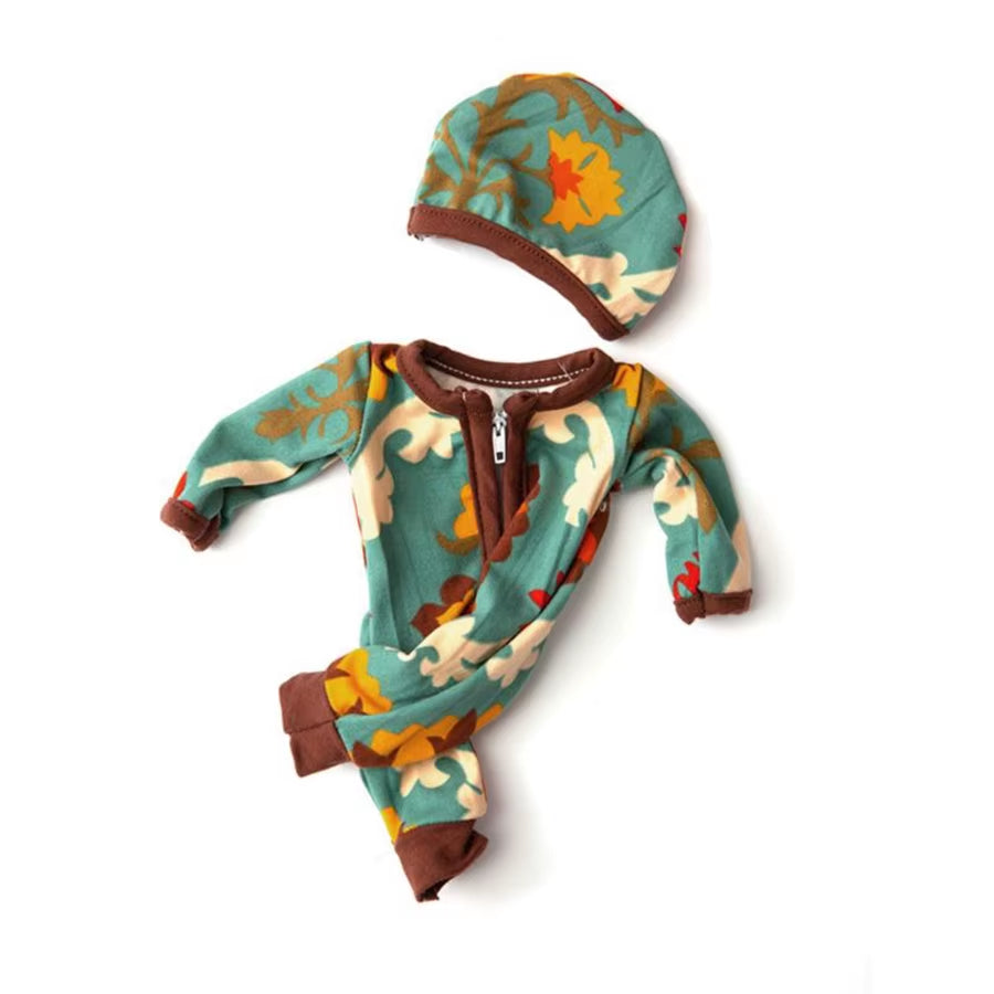 Cute Sunflower Pajamas Suit for 25 Cm Born Baby Reborn Doll Clothes Jumpsuits 10Inch Doll Girls Toys Our Generation Nenuco