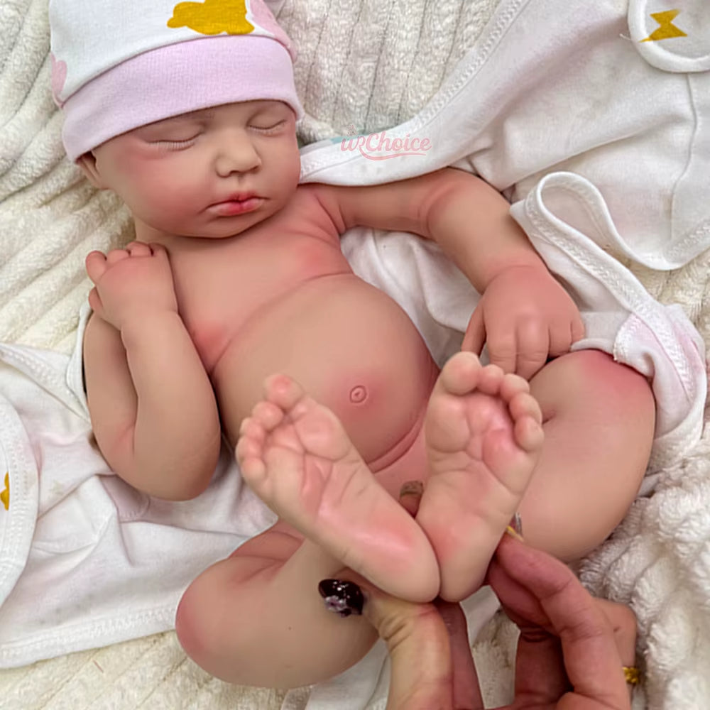 20Inch Open Mouth Loulou Soft Touch Silicone Reborn Baby Girl/Boy Waterproof Realistic Rebirth Doll Christmas Gift for Dementia