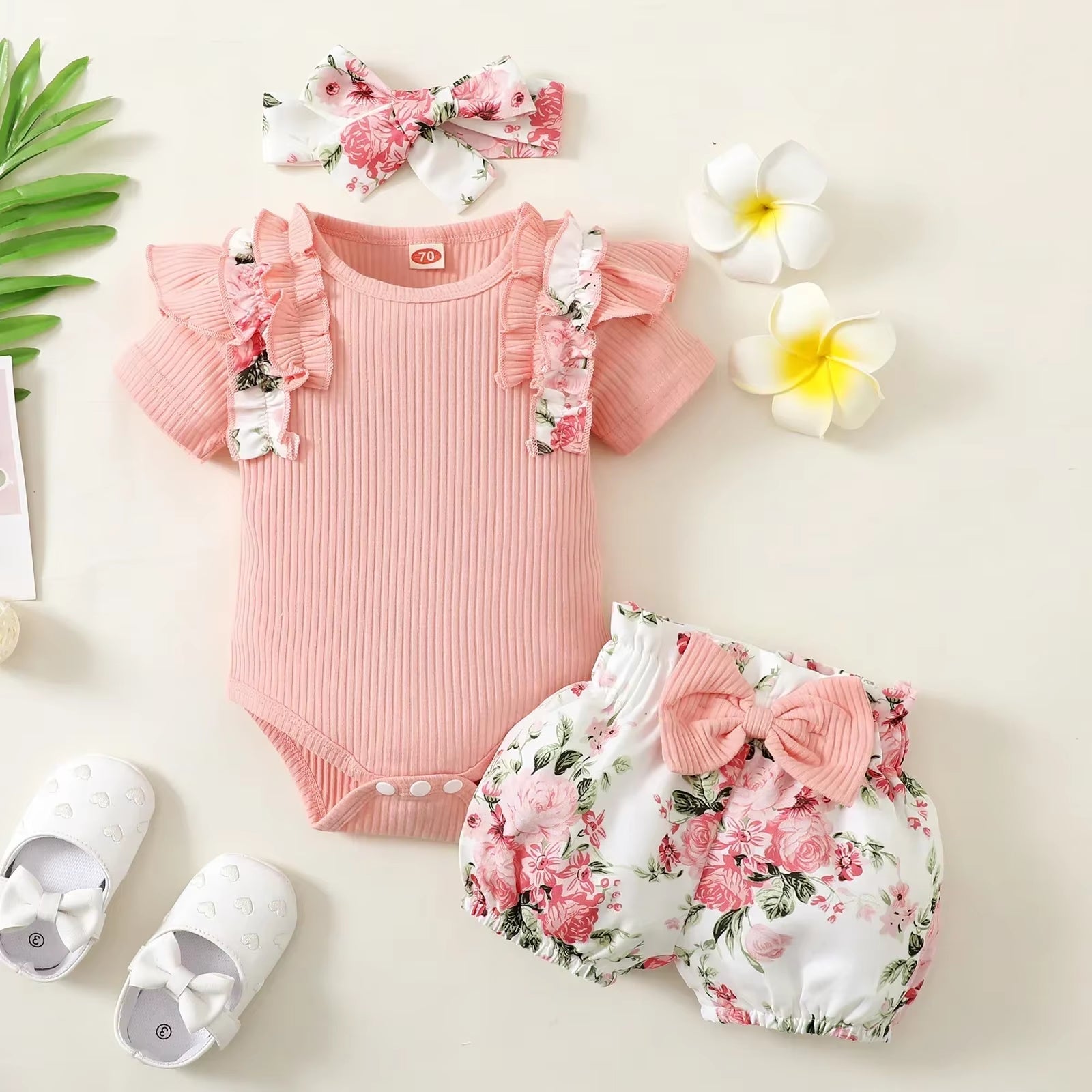 3Pcs Baby Girl Clothes Set Newborn Kids Clothing Childern Toddler Girl Clothes Bebe Girl Outfits Infant New Born Clothes