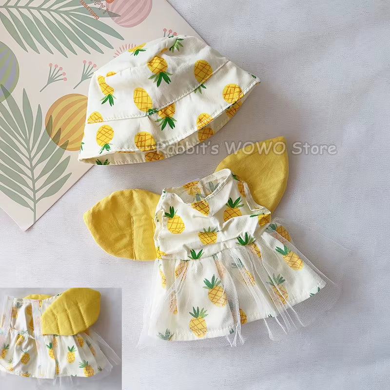 Doll Clothes Fit 25Cm Baby Doll Accessories 1/6 BJD Doll New Born Doll Outfits Cute Dress Headwear Suit Girls Gifts