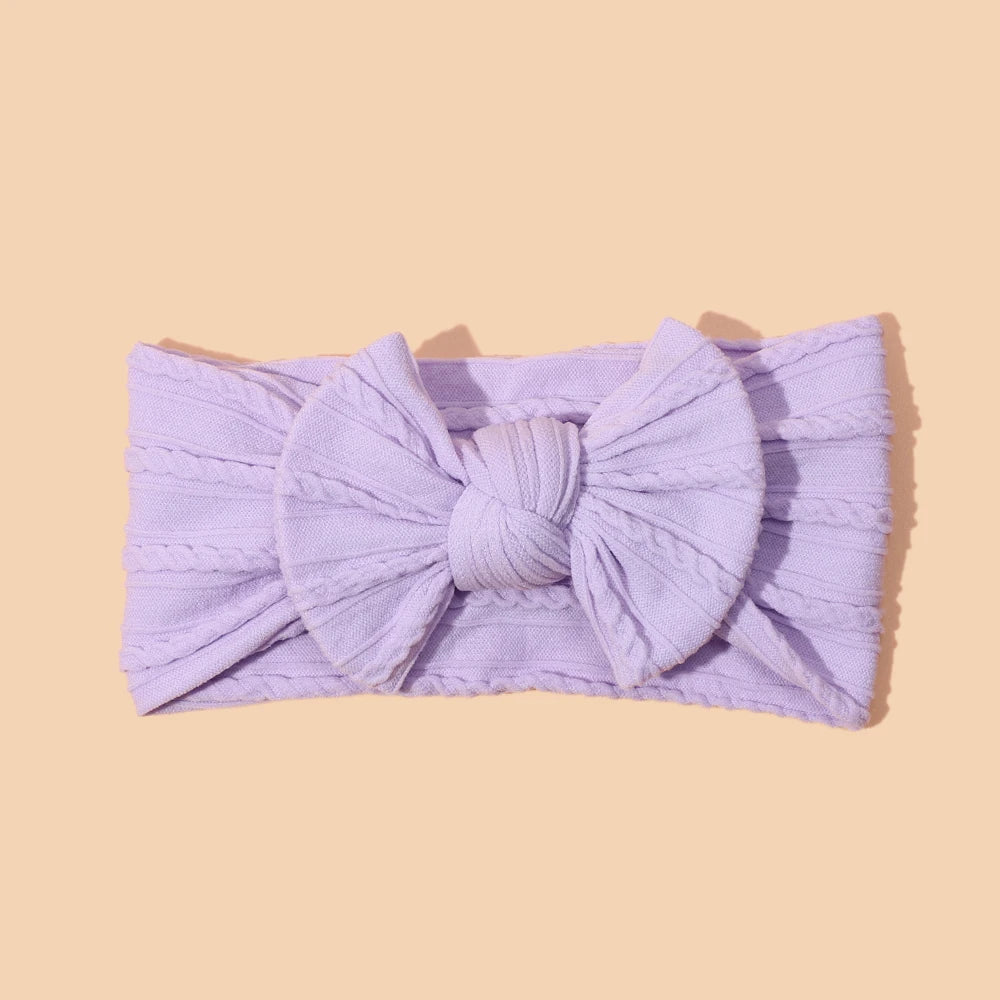 1Pcs Bow Baby Head Band for Children Print Baby Headbands Newborn Cable Headband Turban Kids Headwear Baby Hair Accessories Girl