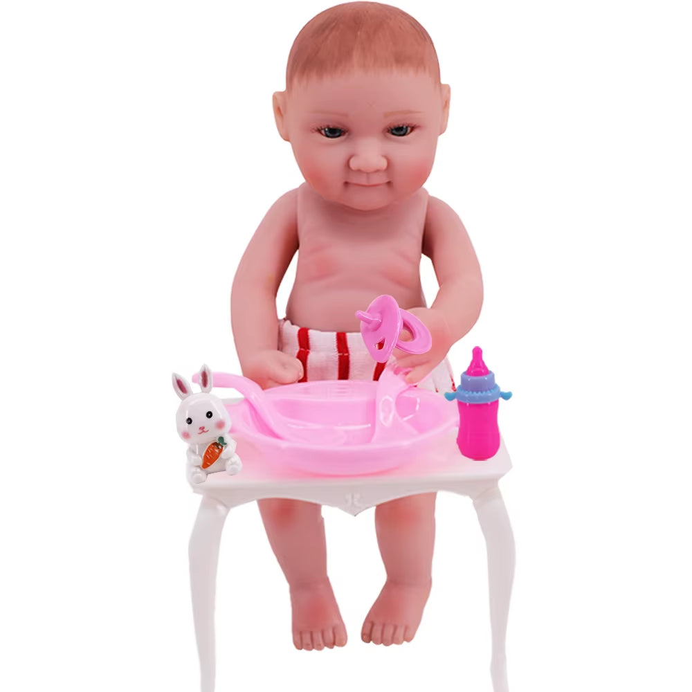 Milk Bottle Doll Accessories Diapers for 43Cm Baby Reborn Doll Clothes Toiletries Our Generation Baby Toy Mini Bottle Bowl,Gifts
