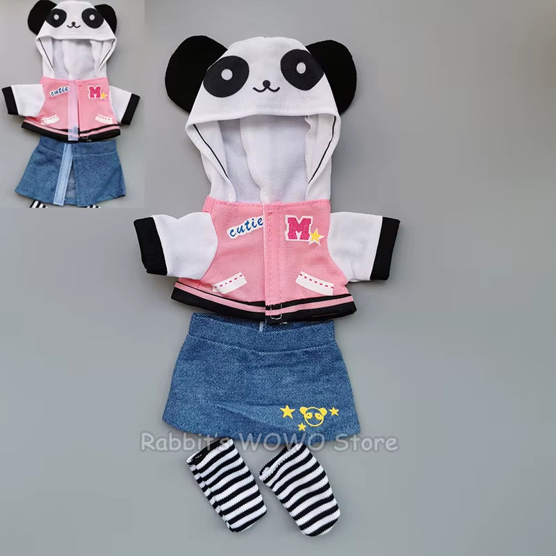 Doll Clothes Fit 25Cm Baby Doll Accessories 1/6 BJD Doll New Born Doll Outfits Cute Dress Headwear Suit Girls Gifts