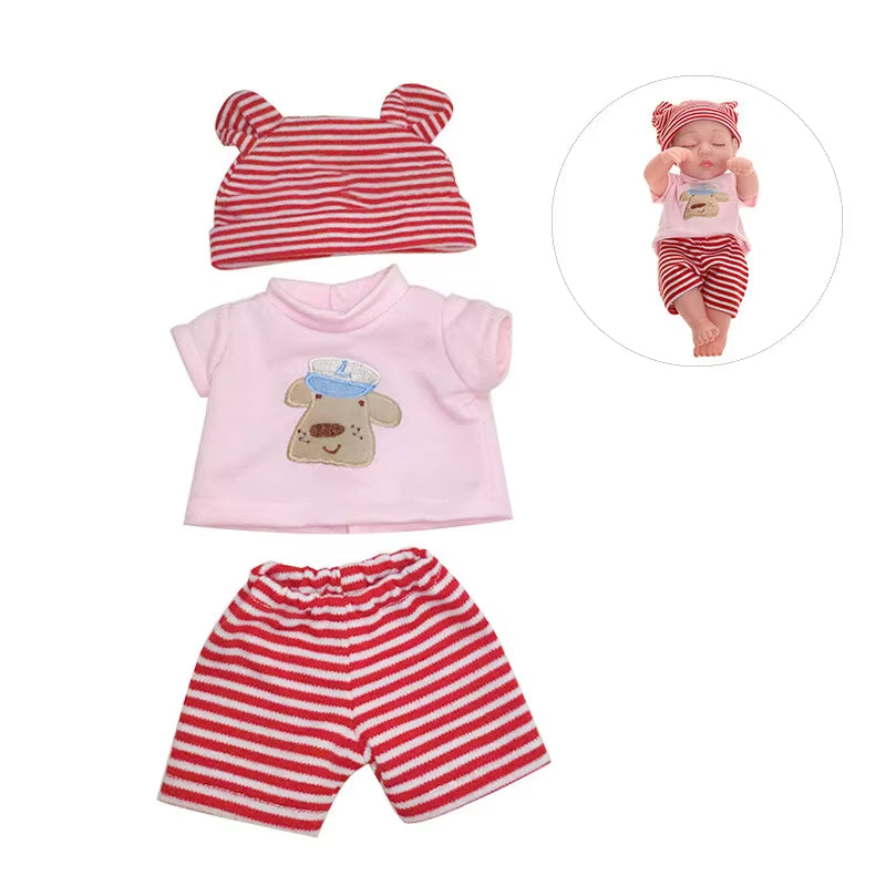 Baby Reborn Dolls Clothes for 30Cm Baby Doll Dress Pajamas Jumpsuit Doll Clothes for 12 Inch Reborn Doll DIY Toys for Girls