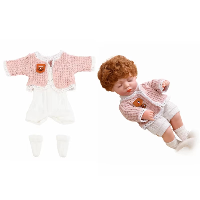 Baby Reborn Dolls Clothes for 30Cm Baby Doll Dress Pajamas Jumpsuit Doll Clothes for 12 Inch Reborn Doll DIY Toys for Girls