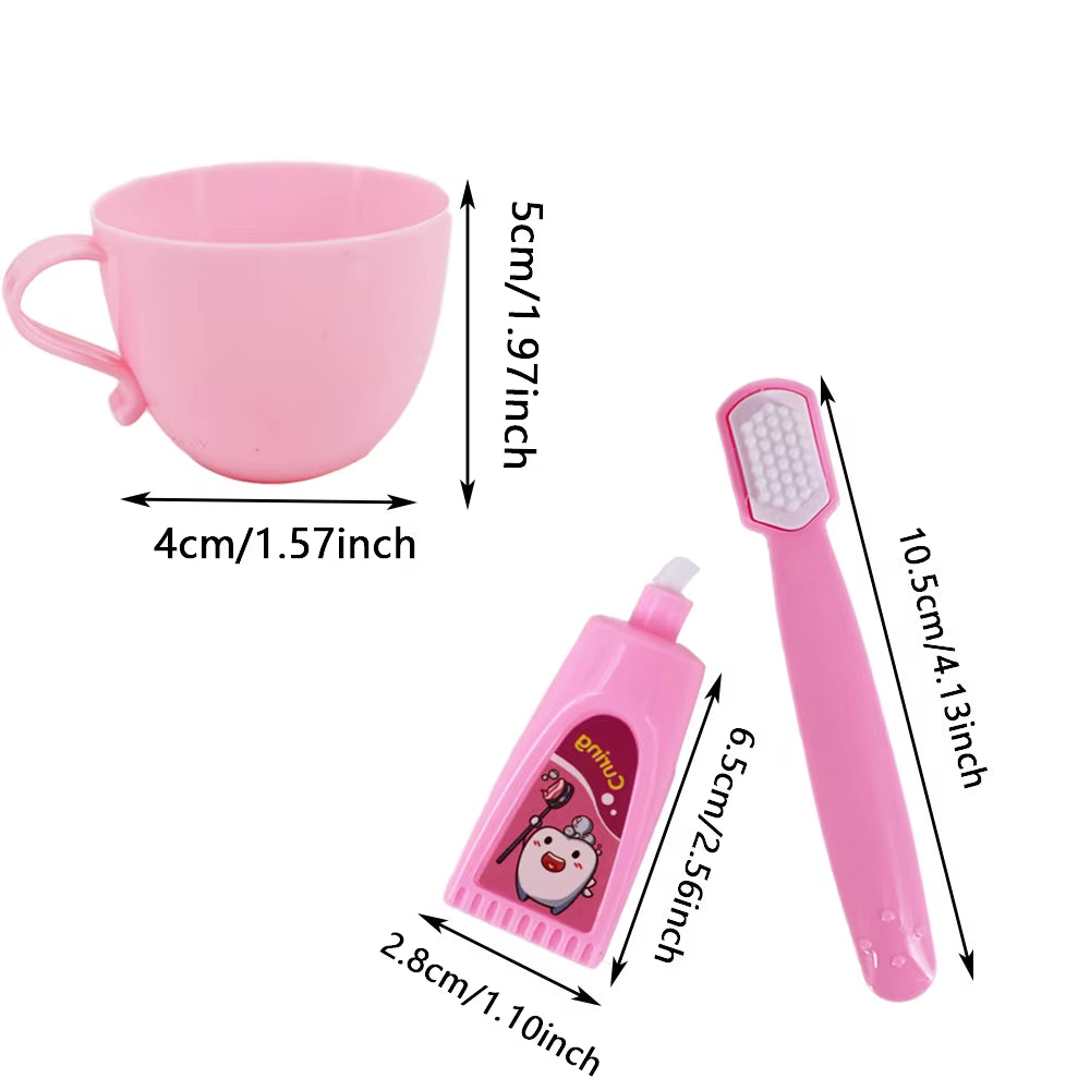 Milk Bottle Doll Accessories Diapers for 43Cm Baby Reborn Doll Clothes Toiletries Our Generation Baby Toy Mini Bottle Bowl,Gifts