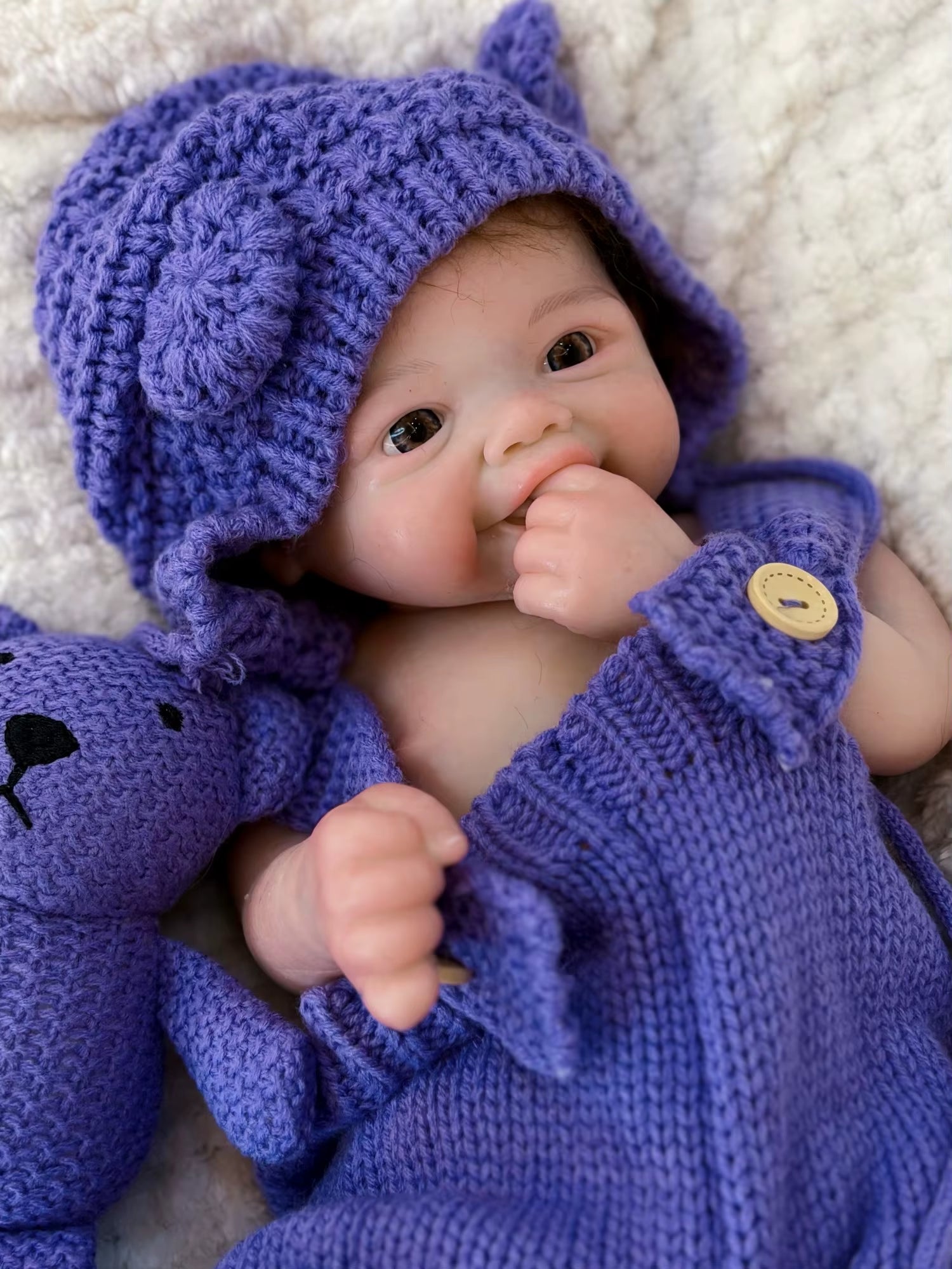 Silicone Reborn Girl 18Inch Waterproof Open Mouth Vivienne with Rooted Hair Realistic Newborn Boneca Reborn Corpo De Silicone