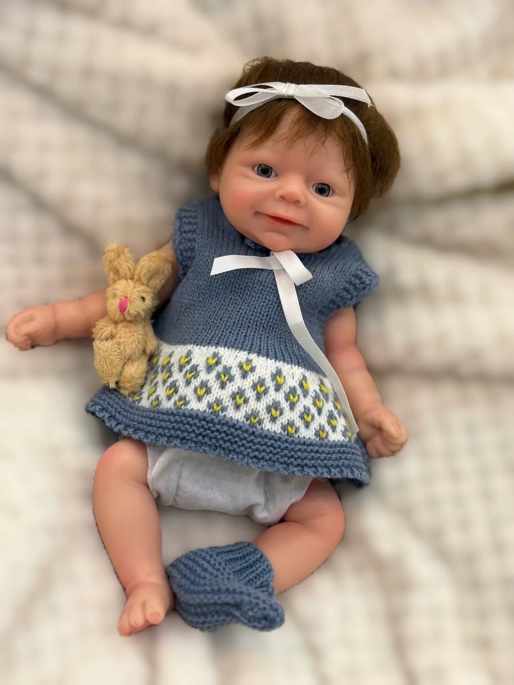 1 PC 10Inch Cuddly Silicone Girl with Rooted Hair Reborn Doll Waterproof Newborn Baby Girl Lifelike Painted Realistic Doll Toy