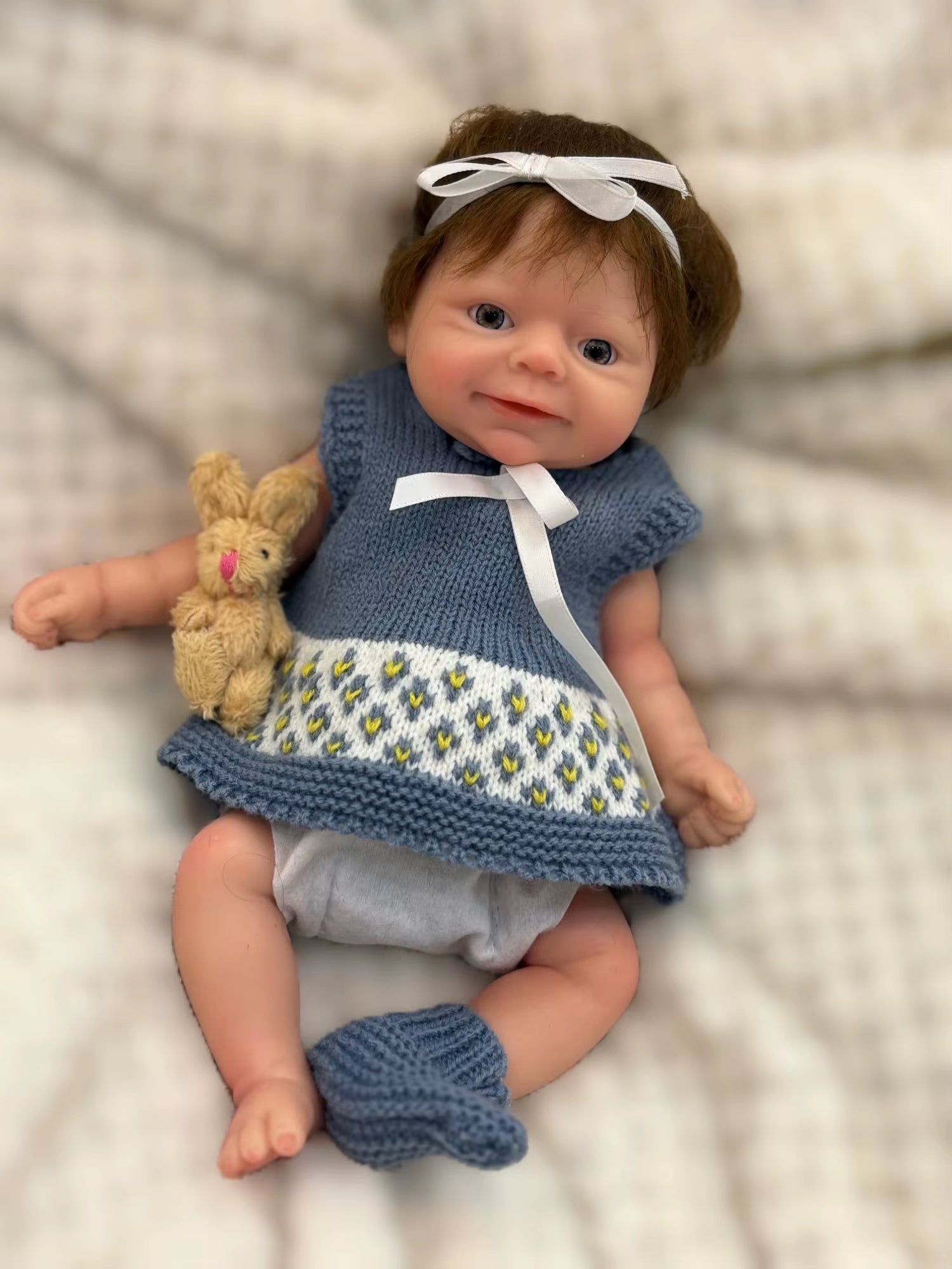 1 PC 10Inch Cuddly Silicone Girl with Rooted Hair Reborn Doll Waterproof Newborn Baby Girl Lifelike Painted Realistic Doll Toy
