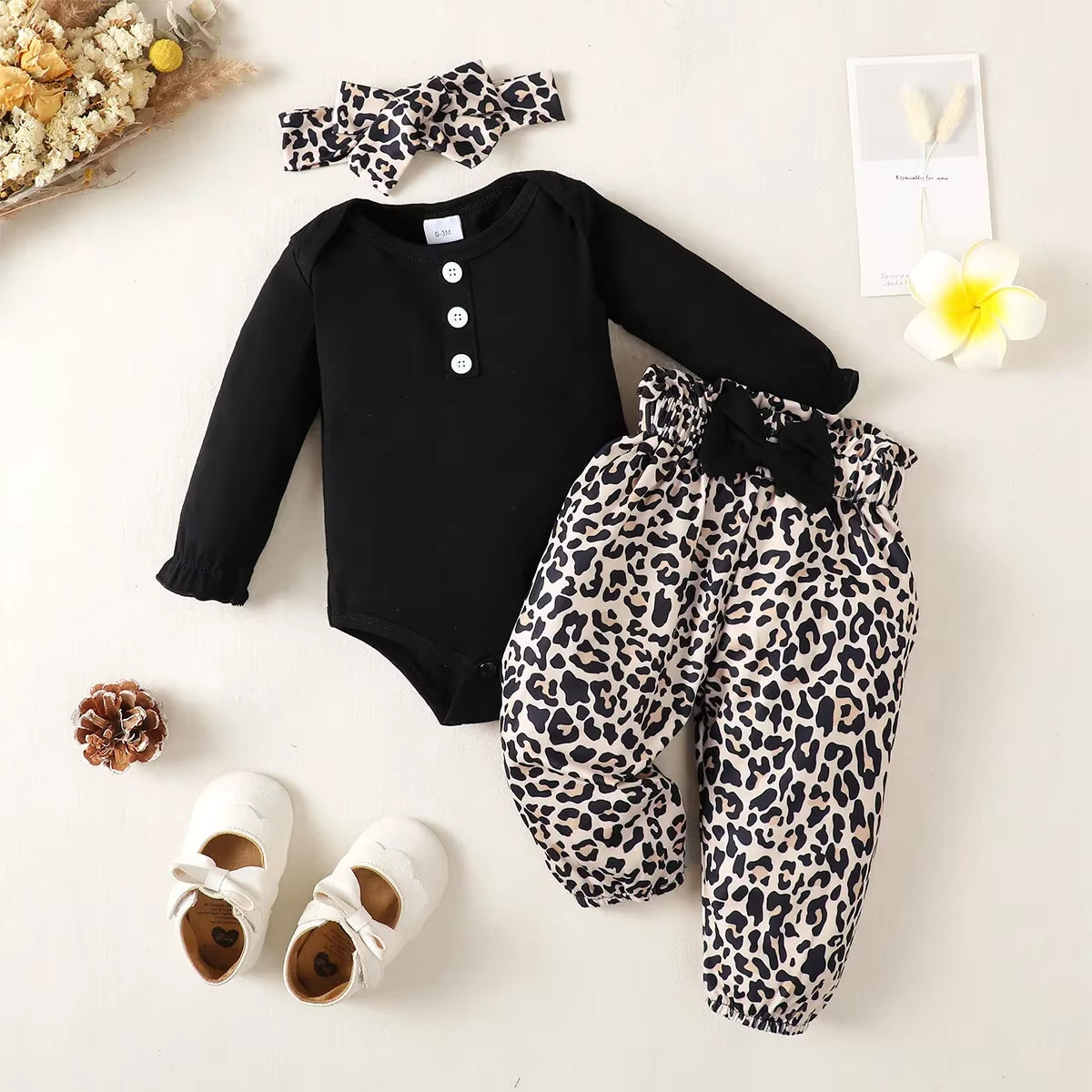 3Pcs Baby Girl Clothes Set Newborn Kids Clothing Childern Toddler Girl Clothes Bebe Girl Outfits Infant New Born Clothes