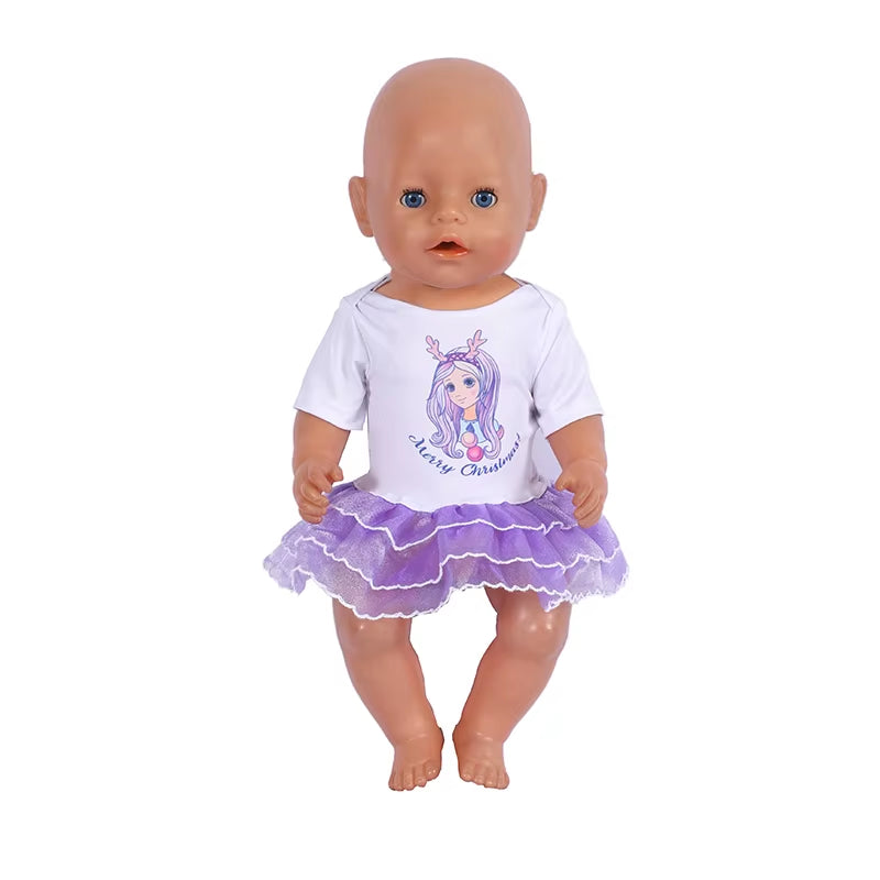 Baby Doll Clothes Flamingo Swimsuit Summer Clothes for 43Cm New Born Baby Doll Clothes Swim American 18 Inch Girl Dolls Bikini
