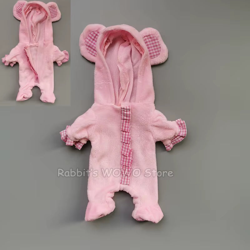 Doll Clothes Fit 25Cm Baby Doll Accessories 1/6 BJD Doll New Born Doll Outfits Cute Dress Headwear Suit Girls Gifts