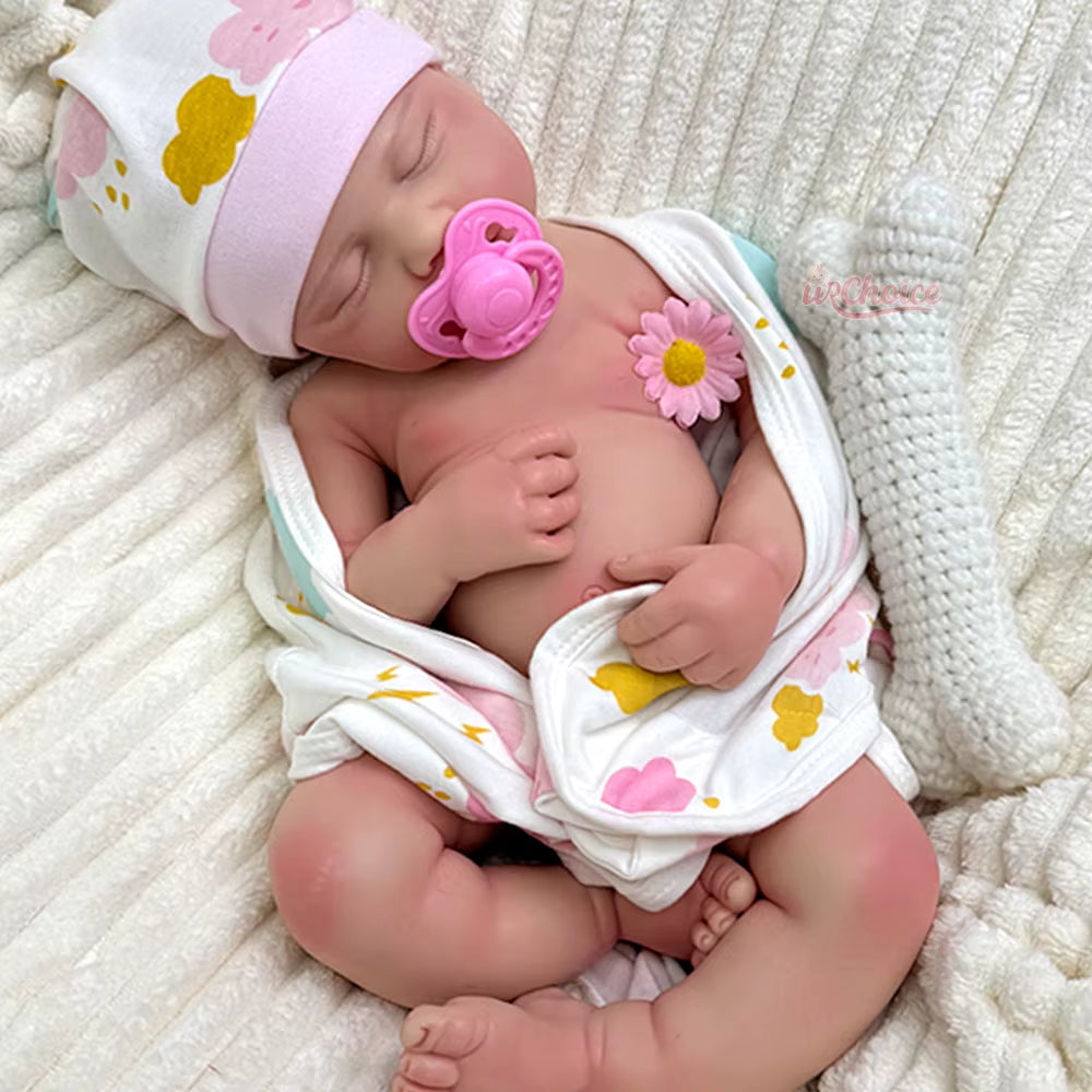 20Inch Open Mouth Loulou Soft Touch Silicone Reborn Baby Girl/Boy Waterproof Realistic Rebirth Doll Christmas Gift for Dementia