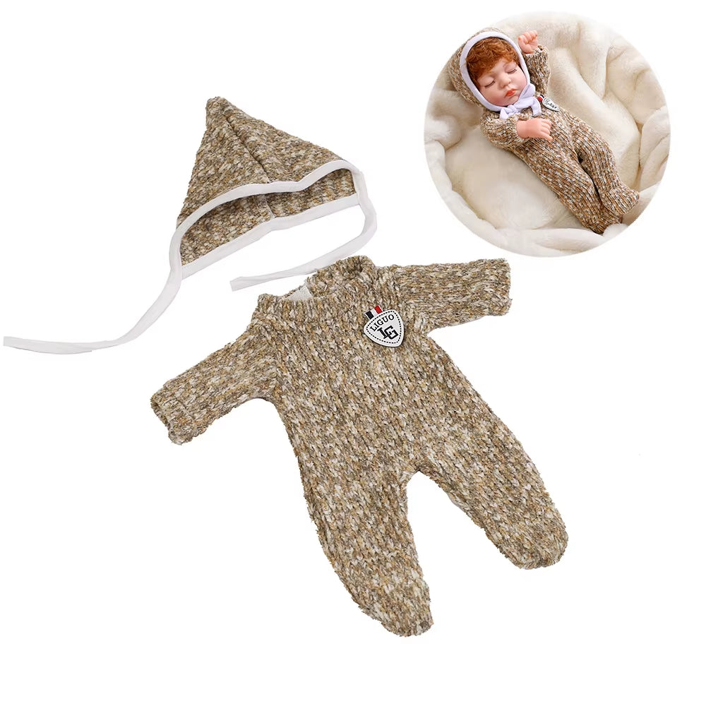Baby Reborn Dolls Clothes for 30Cm Baby Doll Dress Pajamas Jumpsuit Doll Clothes for 12 Inch Reborn Doll DIY Toys for Girls