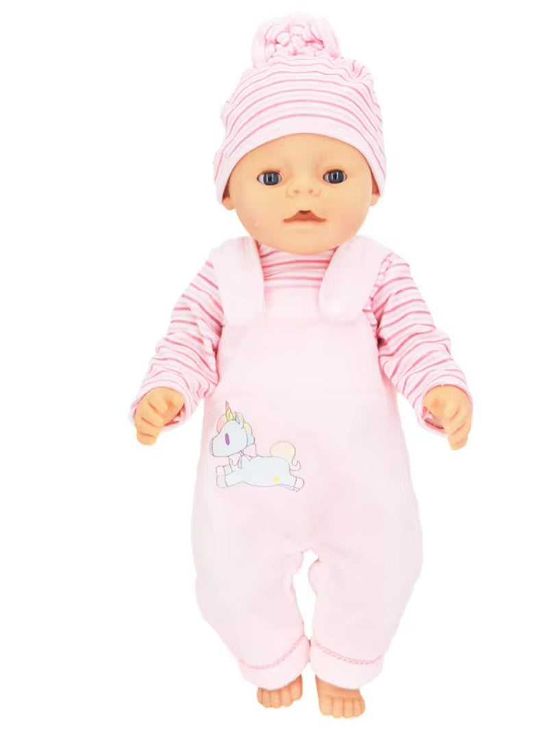 New Lovely Dolls Suit Fit for 43Cm New Born Doll 17Inch Reborn Baby Doll Accessories