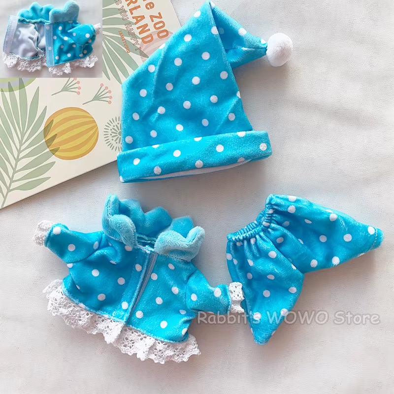 Doll Clothes Fit 25Cm Baby Doll Accessories 1/6 BJD Doll New Born Doll Outfits Cute Dress Headwear Suit Girls Gifts