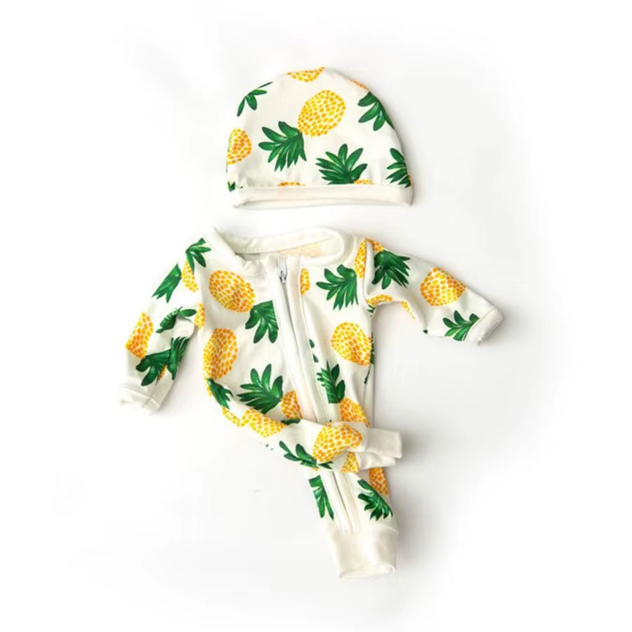 Cute Sunflower Pajamas Suit for 25 Cm Born Baby Reborn Doll Clothes Jumpsuits 10Inch Doll Girls Toys Our Generation Nenuco