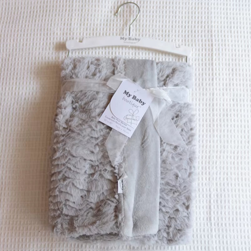 Baby Blankets New Thicken Double Layer Cartoon Fleece Infant Swaddle Bebe Envelope Stroller Wrap Newborn Baby Bedding Blanket