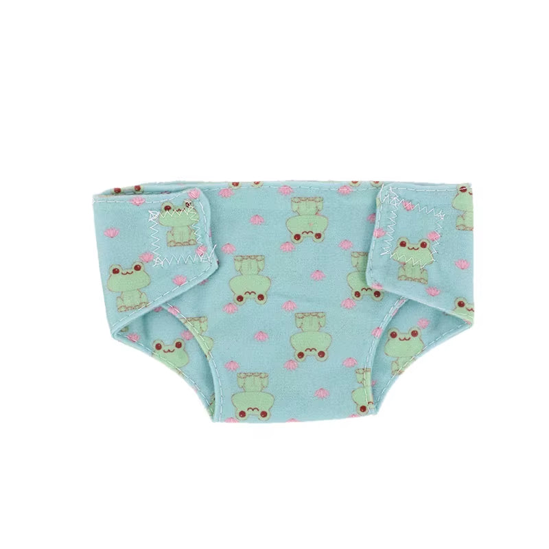 Doll Diapers Cute Underwear Animal Fruit Print for 18Inch American Doll Girls&43Cm Baby Reborn,Our Generation,Doll Clothes Panty