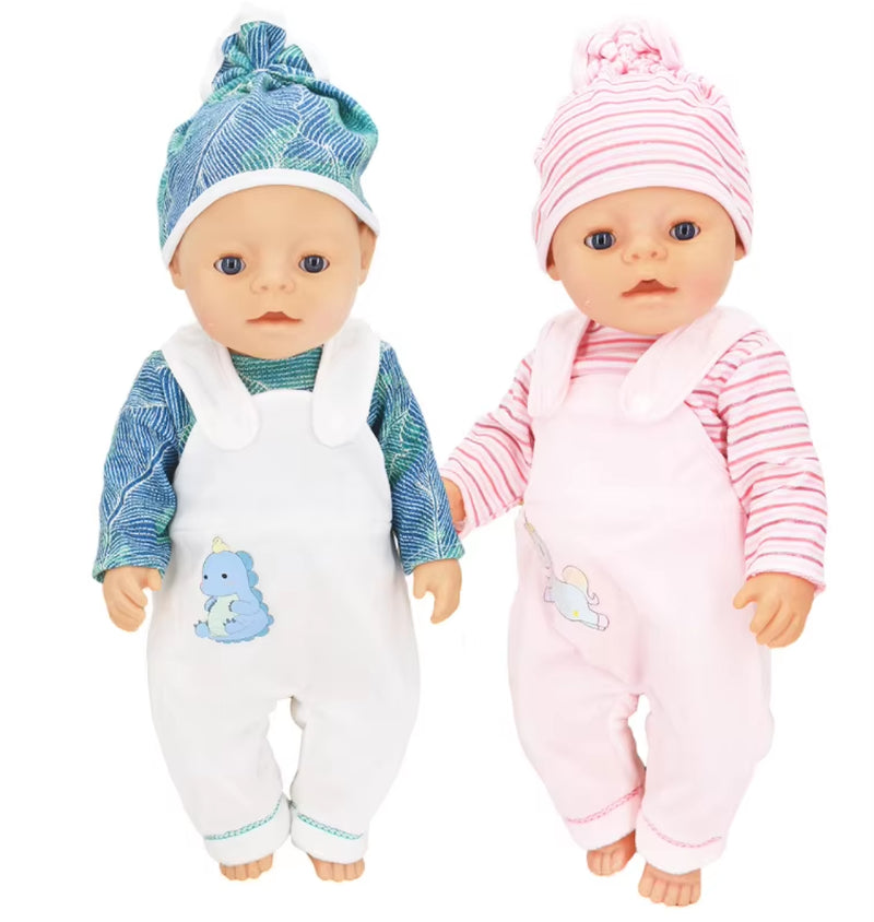 New Lovely Dolls Suit Fit for 43Cm New Born Doll 17Inch Reborn Baby Doll Accessories