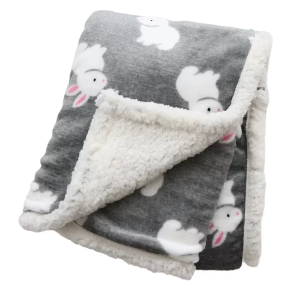 Baby Blankets New Thicken Double Layer Cartoon Fleece Infant Swaddle Bebe Envelope Stroller Wrap Newborn Baby Bedding Blanket
