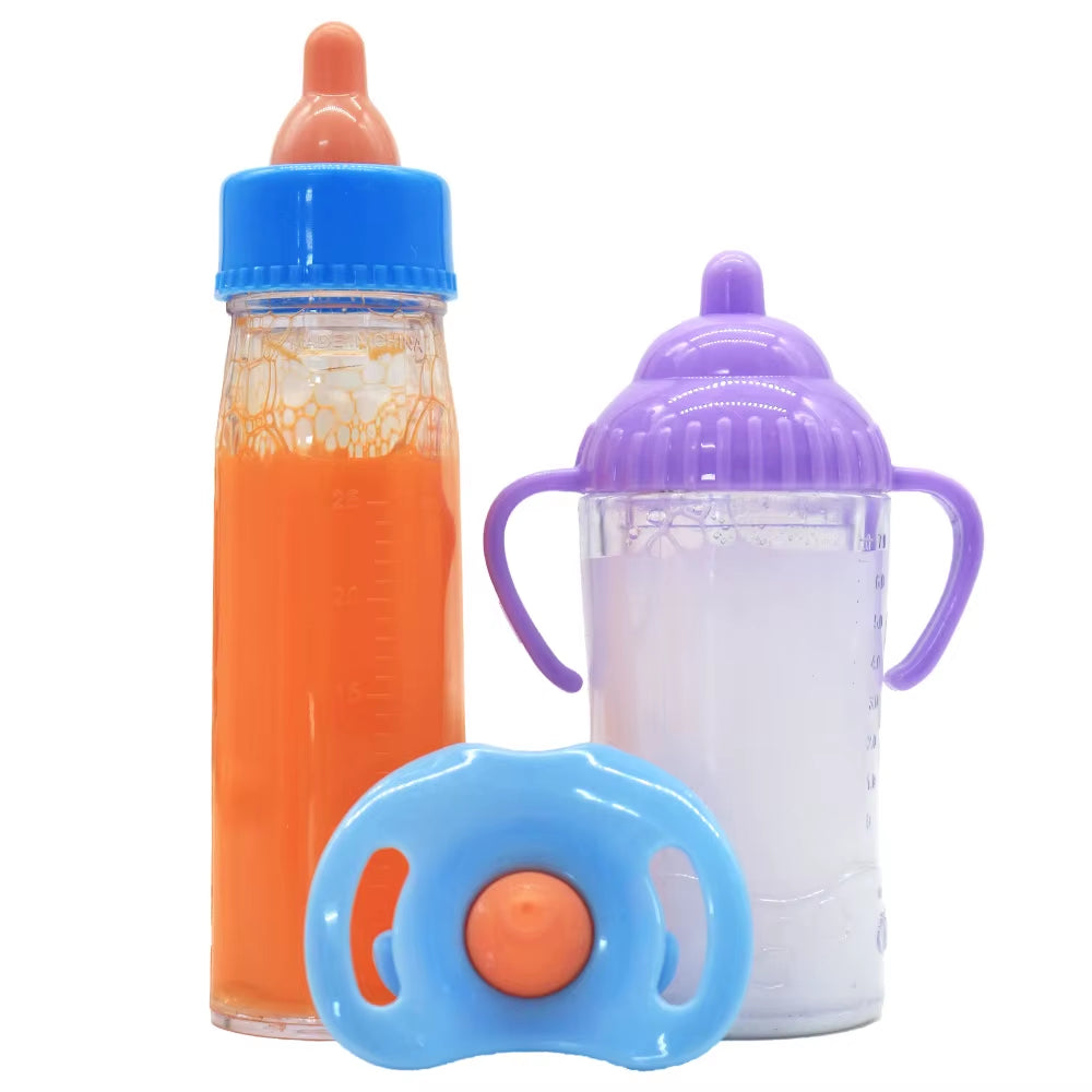Milk Bottle Doll Accessories Diapers for 43Cm Baby Reborn Doll Clothes Toiletries Our Generation Baby Toy Mini Bottle Bowl,Gifts