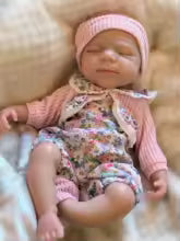 Preciosa Bebe silicona de 32,33 cm peso 0.9 - 1 kg, lavable